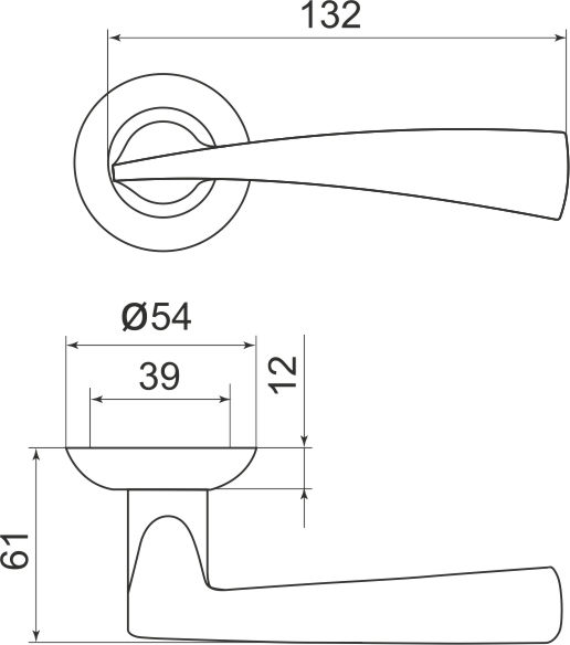 Ручка раздельная Columba LD80-1AB/GP-7 бронза/золото - Armadillo Ручка раздельная Columba LD80-1AB/GP-7 бронза/золото