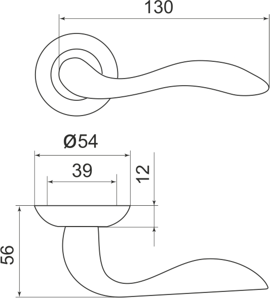 Ручка раздельная Selena LD19-1AB/GP-7 бронза/золото - Armadillo Ручка раздельная Selena LD19-1AB/GP-7 бронза/золото