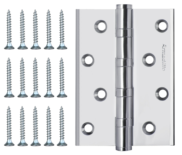 Петля универсальная 4500C (500-C4) 100x75x3 CP Хром Box - Armadillo Петля универсальная 4500C (500-C4) 100x75x3 CP Хром Box