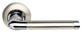Ручка раздельная Stella LD28-1SN/CP-3 матовый никель/хром TECH (кв. 8×140)