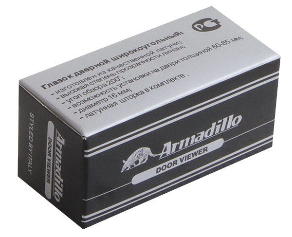 Глазок дверной, стеклянная оптика DVG3, 16/60х100 AB Бронза - Armadillo Глазок дверной, стеклянная оптика DVG3, 16/60х100 AB Бронза