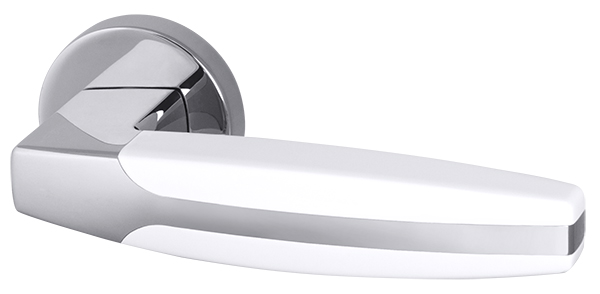 Ручка раздельная ARC URB2 CP/White-14 Хром/белый - Armadillo Ручка раздельная ARC URB2 CP/White-14 Хром/белый