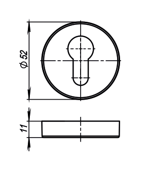 Накладка CYLINDER ET URB OB-13 Античная бронза 2 шт - Armadillo Накладка CYLINDER ET URB OB-13 Античная бронза 2 шт