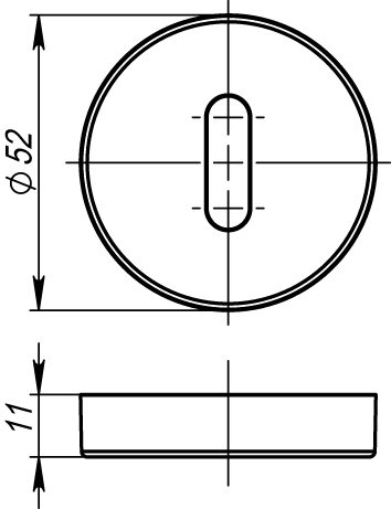 Накладка NORMAL PS URB CP-8 Хром 2 шт - Armadillo Накладка NORMAL PS URB CP-8 Хром 2 шт